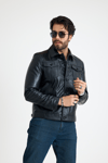 Jean Model Reguler Erkek Deri̇ Ceket – E20-K-899-Y