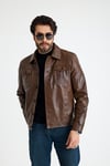 Jean Model Reguler Erkek Deri̇ Ceket  – E24-K-899-Y