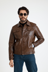 Jean Model Reguler Erkek Deri̇ Ceket  – E24-K-899-Y