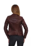 Kadın Gerçek Biker Spor Mont BK-574-17144 FA1
