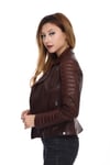 Kadın Gerçek Biker Spor Mont BK-574-17144 FA1