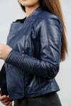 Kadın Gerçek Deri Biker Spor Mont Parliament BK-382-15353 FA1