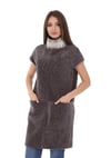 Kadın Gerçek Deri Spor Luxury Elbise Kül YLK-B-1372 - 19949 FA3