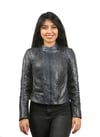 Kadın Gerçek Deri Spor Luxury Mont Komple  Siyah BK-382-18670 FA2