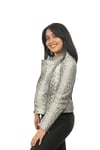 Kadın Gerçek Deri Spor Luxury Mont Kopmle  Beyaz BK-382-19378 FA2