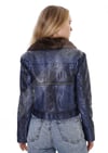 Kadın Gerçek Deri Spor Luxury Mont Lacivert BK-1355-19479 FA4