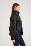 Oversize Bayan Deri Ceket (Kısa) – VB-22-BK-2847-24114