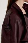Oversize Bayan Deri Ceket – VB-15-BK-2808-24039