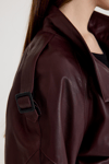 Oversize Bayan Deri Ceket – VB-15-BK-2808-24039