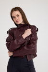 Oversize Bayan Deri Ceket – VB-15-BK-2808-24039