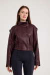 Oversize Bayan Deri Ceket – VB-15-BK-2808-24039