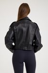 Oversize Bayan Deri Ceket – VB-16-BK-2796-24024