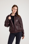 Oversize Bayan Deri Ceket – VB-18-BK-2854-24177
