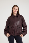 Oversize Bayan Deri Ceket – VB-18-BK-2854-24177