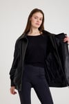Oversize Bayan Deri Ceket – VB-20-BK-2847-24116