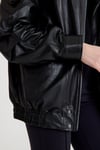 Oversize Bayan Deri Ceket – VB-20-BK-2847-24116