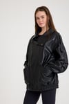 Oversize Bayan Deri Ceket – VB-20-BK-2847-24116