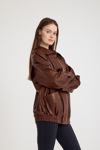 Oversize Bayan Deri Ceket – VB-21-BK-2847-24119