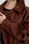 Oversize Bayan Deri Ceket – VB-21-BK-2847-24119
