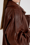 Oversize Bayan Deri Ceket – VB-21-BK-2847-24119