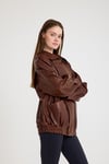 Oversize Bayan Deri Ceket – VB-21-BK-2847-24119