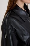 Oversize Bayan Deri Ceket – VB-23-BK-2143-22609