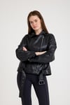 Oversize Bayan Deri Ceket – VB-23-BK-2143-22609