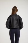 Oversize Bayan Deri Ceket – VB-24-BK-2797-24023