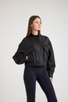 Oversize Bayan Deri Ceket – VB-24-BK-2797-24023