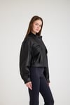 Oversize Bayan Deri Ceket – VB-24-BK-2797-24023