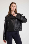 Oversize Bayan Deri Ceket – VB-3 BK-2497 - 23371
