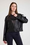 Oversize Bayan Deri Ceket – VB-3 BK-2497 - 23371