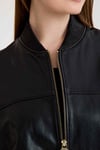 Oversize Bayan Deri Ceket – VB-5 BK-2785 - 24038