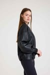 Oversize Bayan Deri Ceket – VB-5 BK-2785 - 24038