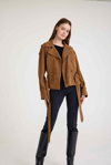 Oversize Bayan Süet Deri Ceket – VB-2 BK-2791 - 24027