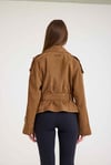 Oversize Bayan Süet Deri Ceket – VB-2 BK-2791 - 24027