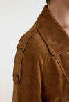 Oversize Bayan Süet Deri Ceket – VB-2 BK-2791 - 24027