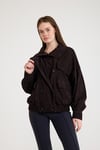Oversize Bayan Süet Deri Ceket – VB-9-BK-2858-24126