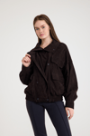 Oversize Bayan Süet Deri Ceket – VB-9-BK-2858-24126