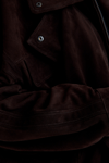 Oversize Bayan Süet Deri Ceket – VB-9-BK-2858-24126