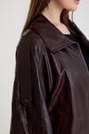 Oversize Kısa Bayan Deri Ceket – VB-14-BK-2847-24115