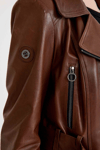 Regular Biker Bayan Deri Ceket – VB-7 BK-1653 - 20303