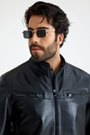 Regular Erkek Deri̇ Ceket – E10-K-2911