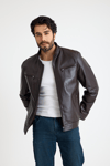Regular Erkek Deri̇ Ceket – E8-K-2911