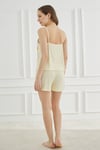 Camisole Short Ince Askılı Şortlu Pembe Pijama Takımı