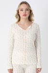 Catherine Basic Uzunkol %100 Pamuk Kadın Pembe Pijama Takımı