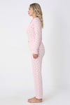 Catherine Basic Uzunkol %100 Pamuk Kadın Pembe Pijama Takımı