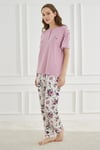 Ethnic Patterns Ekru Kısakol Kadın Pijama Takımı