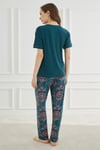 Ethnic Patterns Ekru Kısakol Kadın Pijama Takımı