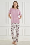 Ethnic Patterns Ekru Kısakol Kadın Pijama Takımı